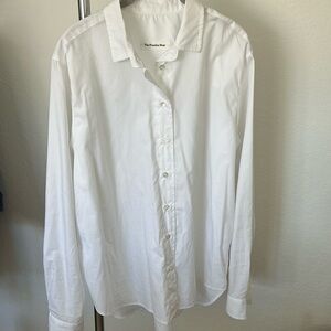 The Frankie Shop Dusky Classic Oversized Shirt - White